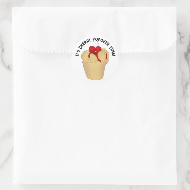 Sticker Rond Cherry Popover (Sac)