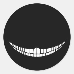 Sticker Rond Cheshire Grin