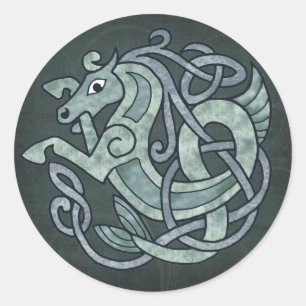 Sticker Rond Cheval celtique