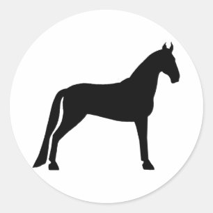 Sticker Rond Cheval de marche du Tennessee