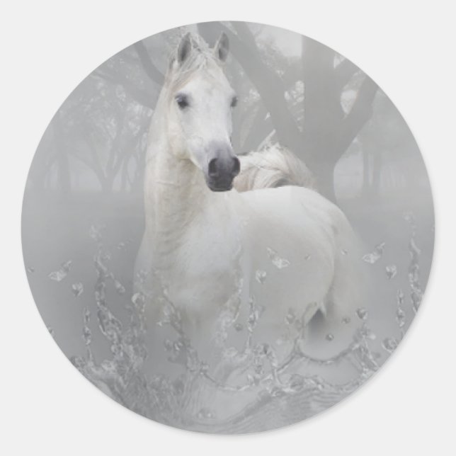 Sticker Rond Cheval d'Imaginaire (Devant)