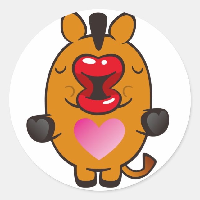 Sticker Rond cheval embrassant (Devant)