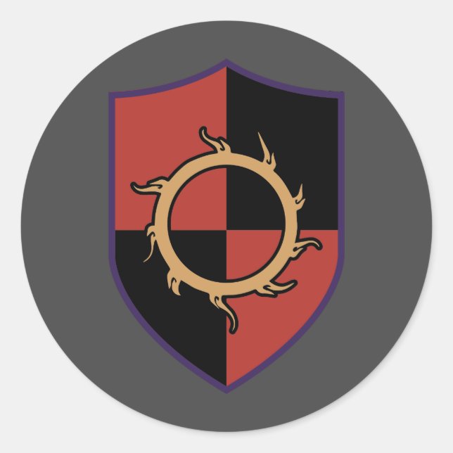 Sticker Rond Chevalier malveillant KOTD (Devant)