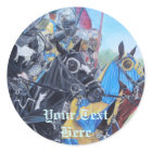 chevaliers médiévaux historiques jouant sur les ch