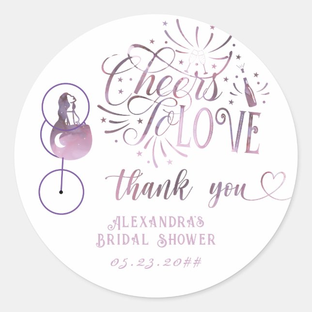 Sticker Rond Cheveux À L'Amour Dégustation De Vins Élégante Fêt (Devant)