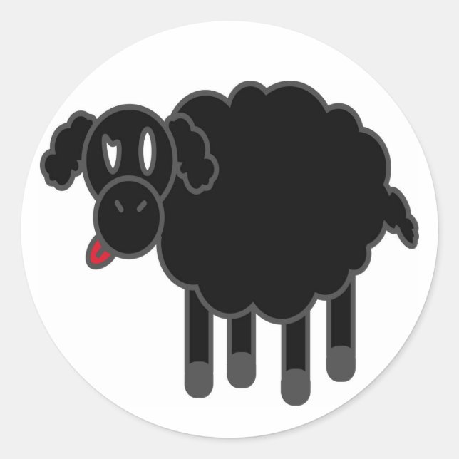 Sticker Rond chèvre (Devant)