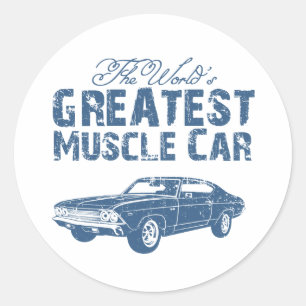 Sticker Rond Chevrolet Chevelle 396 SS 1969