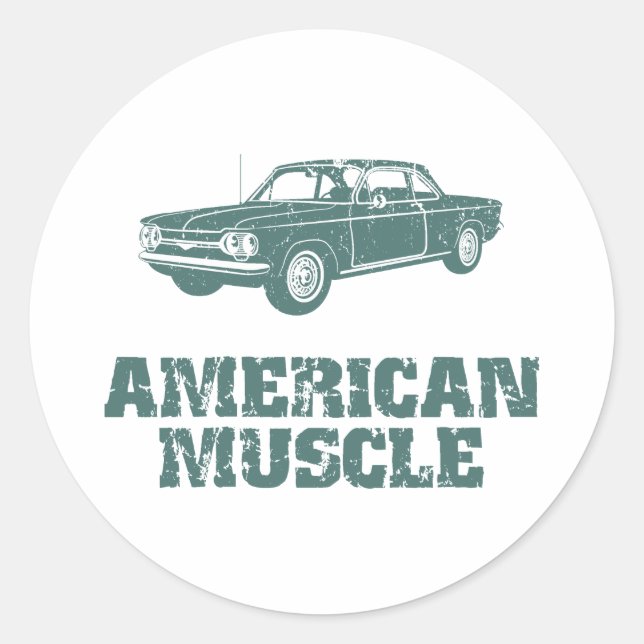 Sticker Rond Chevrolet Corvair 1964 (Devant)