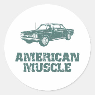 Sticker Rond Chevrolet Corvair 1964