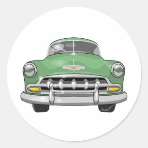 Sticker Rond Chevrolet Deluxe 1952