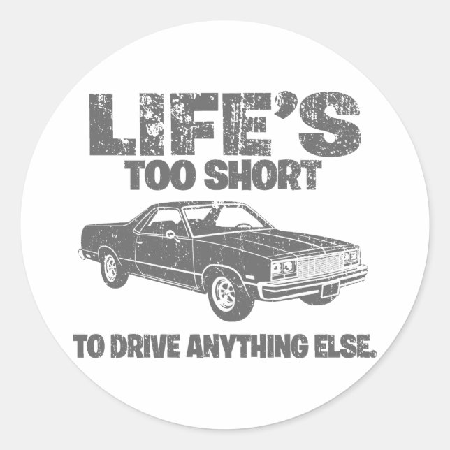 Sticker Rond Chevrolet El Camino 1977 (Devant)