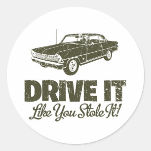 Sticker Rond Chevrolet Nova SS 1967