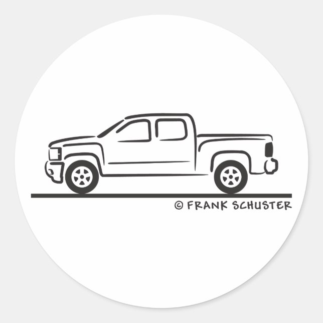 Sticker Rond Chevrolet Silverado 2010 (Devant)