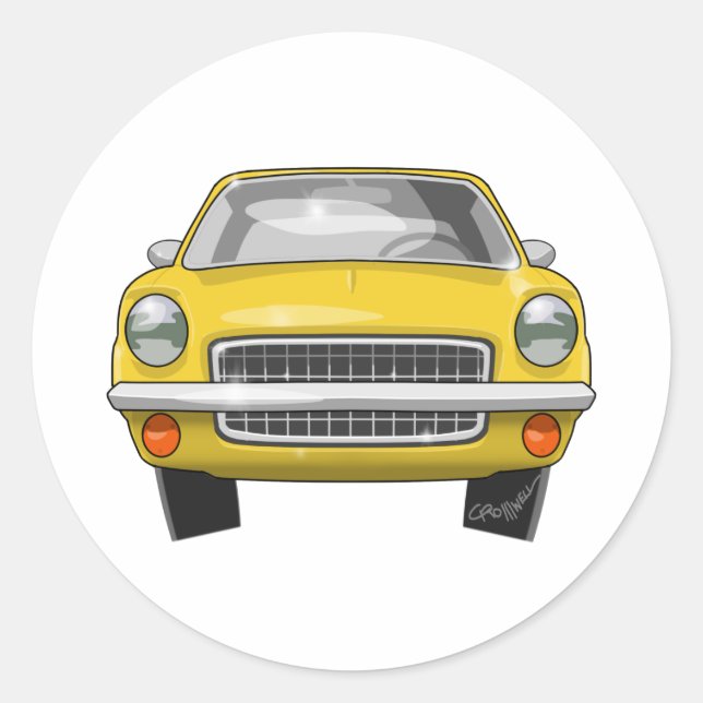 Sticker Rond Chevrolet Vega 1972 (Devant)