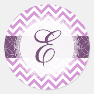 Sticker Rond chevron PixDezine/couleurs éclatantes orchidées/do