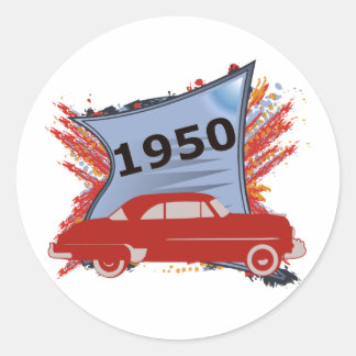 Sticker Rond Chevy 1950