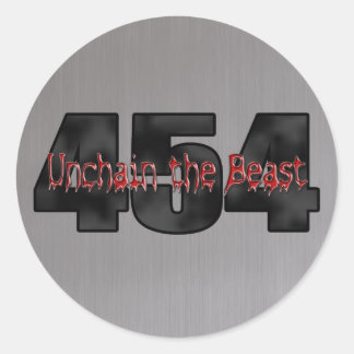 Sticker Rond Chevy 454 Big Block Beast