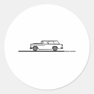 Sticker Rond Chevy Nomad 1955