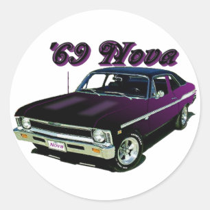 Sticker Rond Chevy : Nova