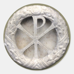 Sticker Rond Chi-Rho - le monogramme du Christ