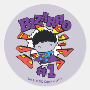 Sticker Rond Chibi Bizarro #1