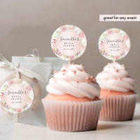 Chic Rose, Blush Rose Gold Floral Tout Événement F