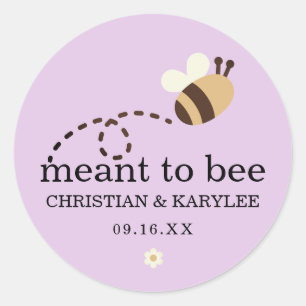 Sticker Rond Chic Signifie Être Mariage