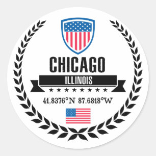 Sticker Rond Chicago