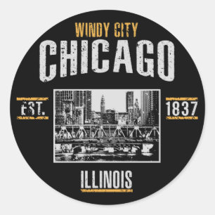 Sticker Rond Chicago
