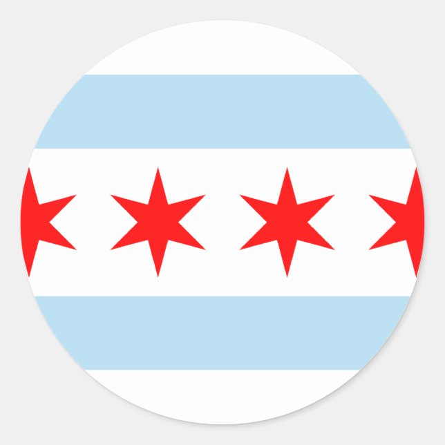 Sticker Rond Chicago, États-Unis (Devant)
