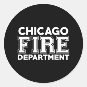 Sticker Rond Chicago Fire Rescue Department Firefighter