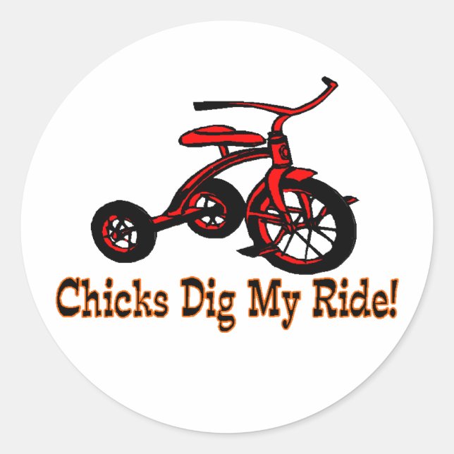 Sticker Rond Chiches Creg My Ride Tricycle (Devant)
