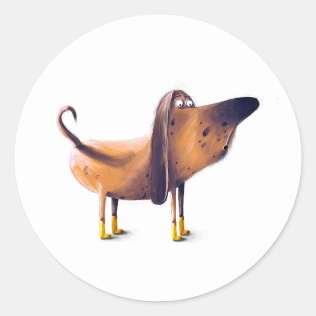 Sticker Rond Chien (Devant)