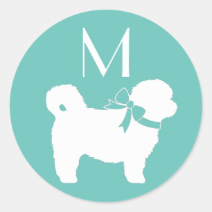 Sticker Rond Chien Chien Chien Chien Chien Chien Chien Chien Ch