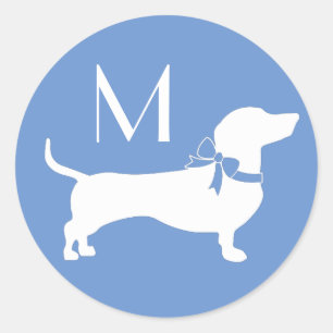 Sticker Rond Chien Chien Chien Chien Puppy
