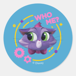 Sticker Rond Chien Chien Pal   Hissy - Qui ?