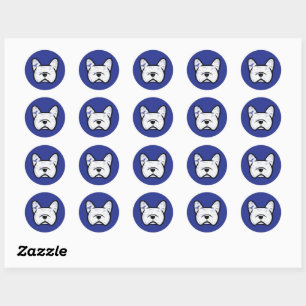 Sticker Rond Chien de taureau
