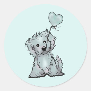 Sticker Rond chien et