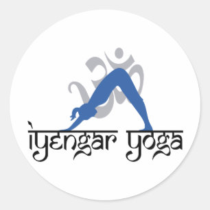 Sticker Rond Chien face vers le bas Iyengar Yoga
