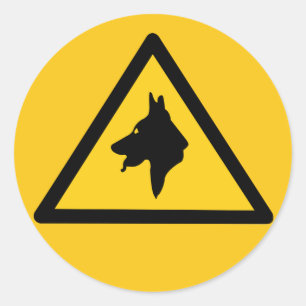 Sticker Rond Chiens De Police De La RAF En Patrouille (1), Pann