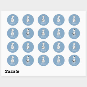 Sticker Rond Chiens souriants Dalmatien