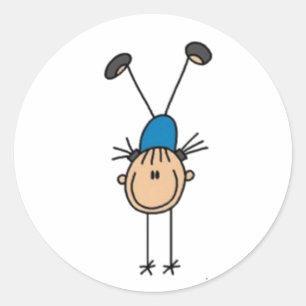 Sticker Rond Chiffre de gymnastique