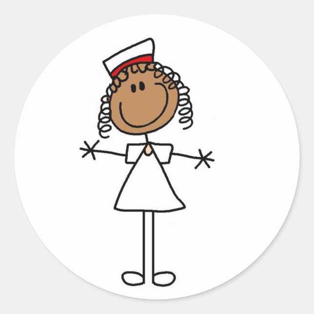 Sticker Rond Chiffres d'bâton afro-américain Tshirts et cadeaux (Devant)