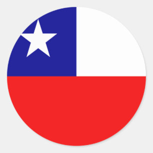 Sticker Rond Chili Drapeau de haute qualité