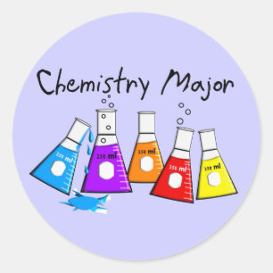 Sticker Rond Chimie Cadeaux majeurs Beeker Design