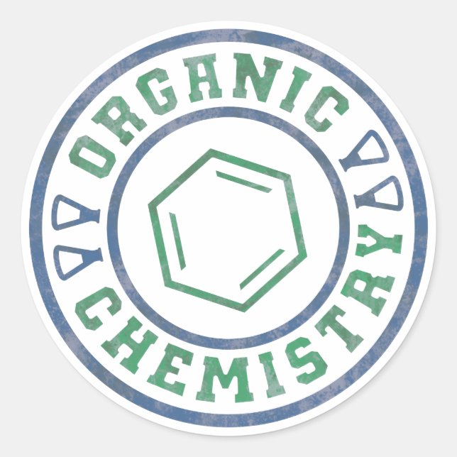 Sticker Rond Chimie organique (Devant)