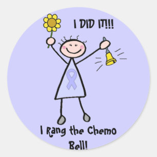 Sticker Rond Chimio Bell - le Général Cancer de femme