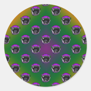 Sticker Rond Chimp. spatial