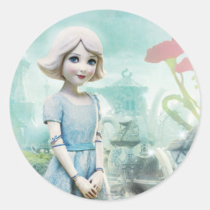 Sticker Rond Chine fille 1