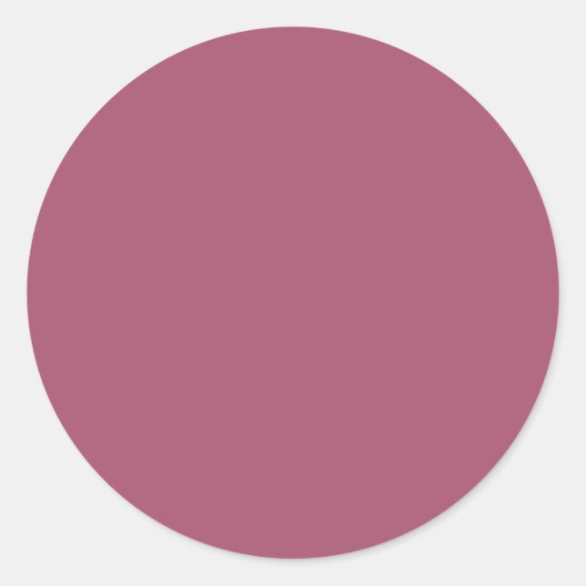 Sticker Rond Chine Rose couleur solide (Devant)
